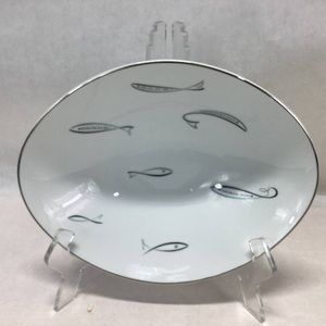 Rare Noritake Midcentury Atomic Fish Oval Serving Platter